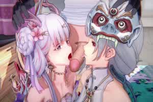 今汐×散华 潮汐上华  背景图片